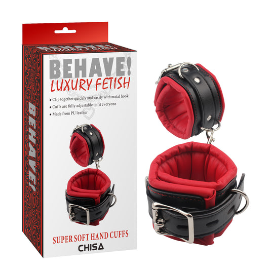 BEHAVE - SUPER SOFT HAND CUFFS